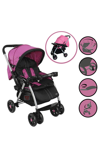 Tiendas EFE Coche cuna ebaby rossi rosado oferta