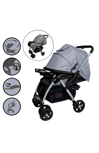 Tiendas EFE Coche cuna ebaby rossi gris oferta