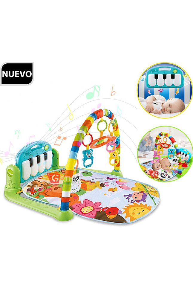 Tiendas EFE Gimnasio musical multifuncional con piano verde oferta