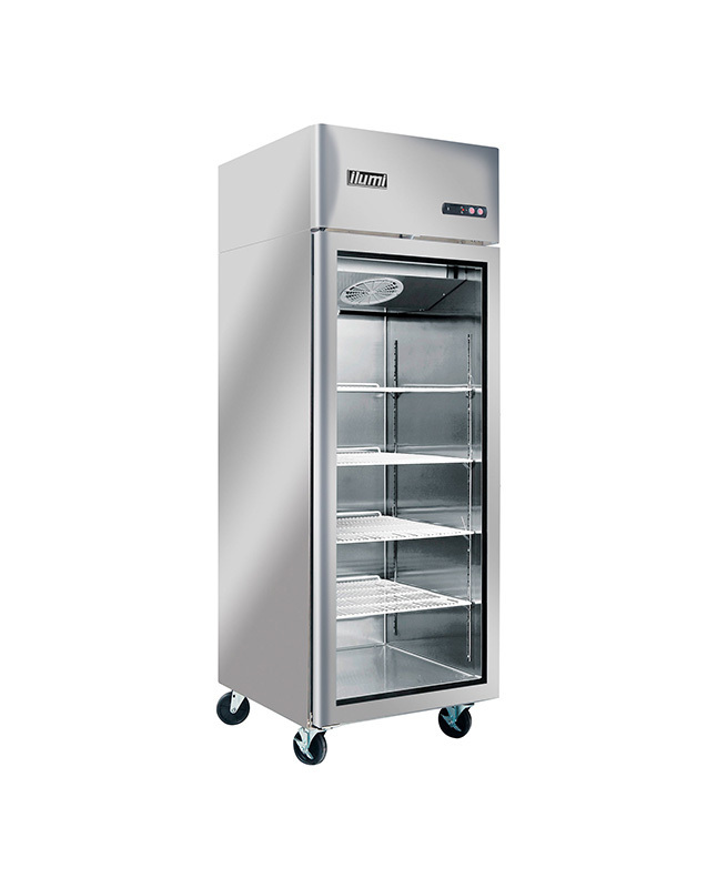 Tiendas EFE Armario frigorífico inox 1 pta vidrio 500lt ilumi fan cooling r-290 oferta