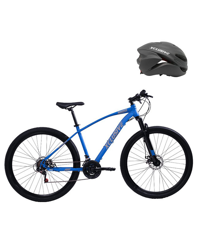 Tiendas EFE Bicicleta acero xclusive aro 29 -/g + casco xclusive mtb negro l oferta