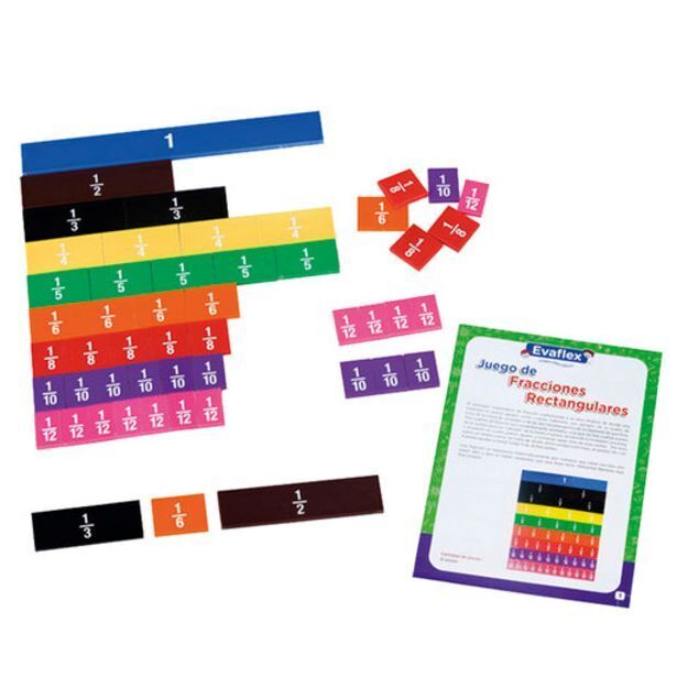 Comercial Li Juego didáctico evaflex fracción rectangular x51 oferta