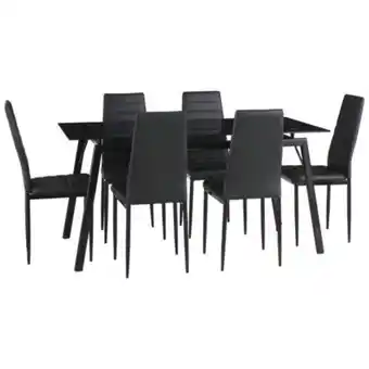 Linio Juego de comedor 6 sillas dartagnan negro oferta