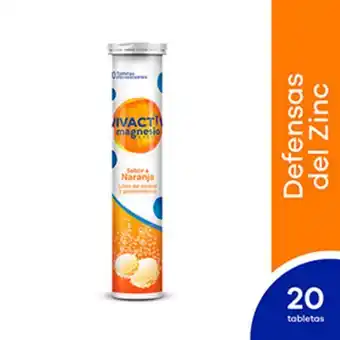 InkaFarma Magnesio + zinc vivactiv tableta efervescente sabor naranja oferta