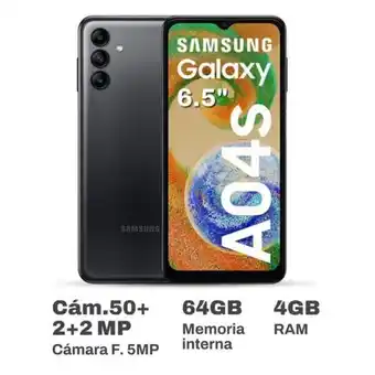 Oechsle Celular samsung a04s sm-a047mzkeltp 6.5 4gb ram 64gb negro oferta