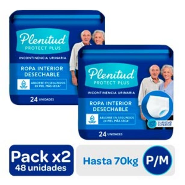 Mifarma Pack ropa interior desechable plenitud protect plus talla m oferta