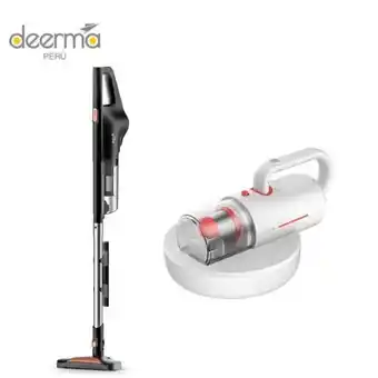 Hiraoka Aspiradora deerma cyclon filter dx600 + aspiradora antiácaros multifuncional deerma cm1300 0.4l oferta