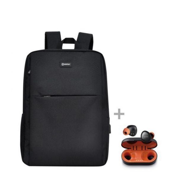 Hiraoka Audífono bluetooth miray am-14bt-n + mochila p/laptop miray mml-enl018n oferta