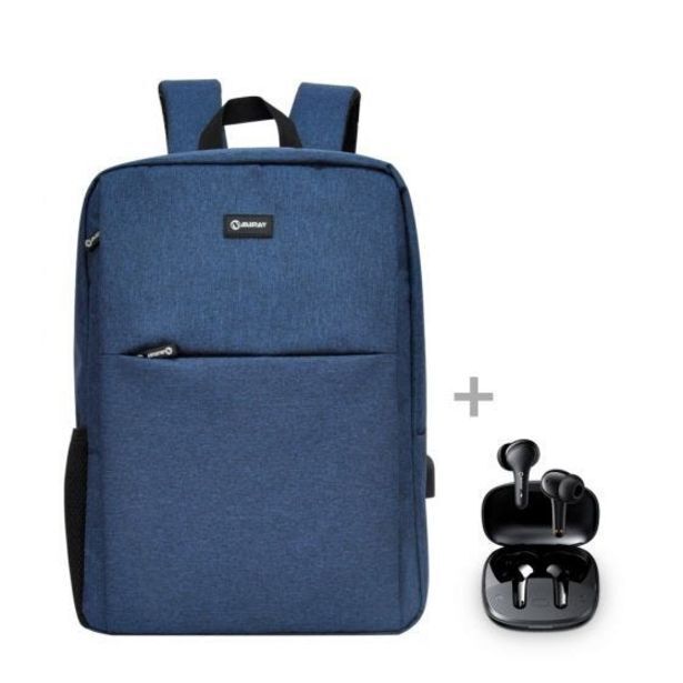 Hiraoka Audífono bluetooth miray am-15bt-n + mochila p/laptop miray mml-enl018a oferta