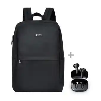Hiraoka Audífono bluetooth miray am-15bt-n + mochila para laptop miray mml-enl43n oferta