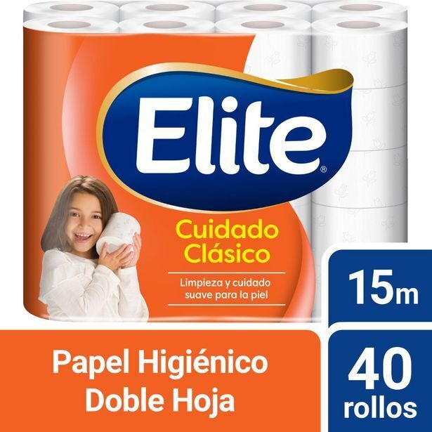 Metro Papel higiénico doble hoja elite cuidado clásico 40un oferta