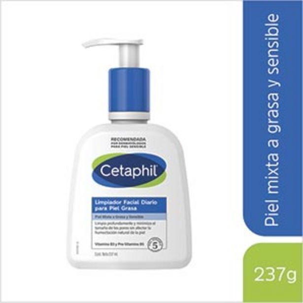 Mifarma Loción de limpieza facial cetaphil piel grasa - frasco 237 ml oferta