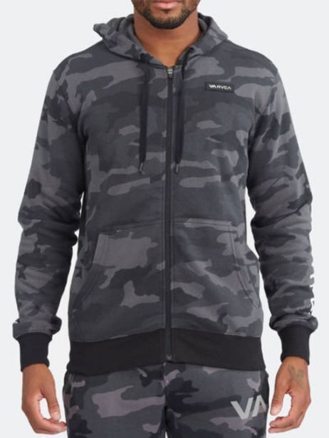 The Box Polera para hombre rvca con zip swift patch cam oferta