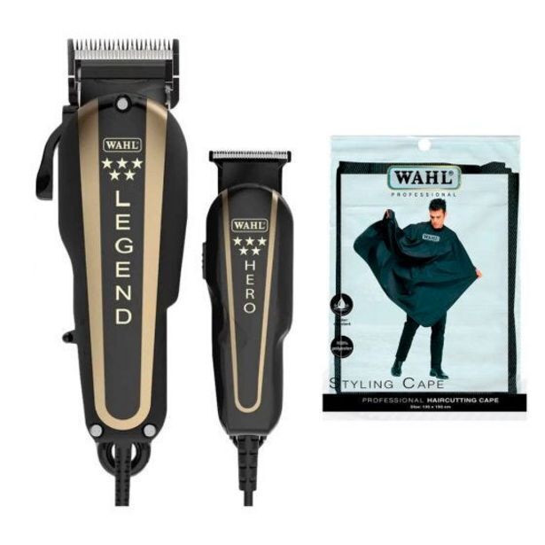 Hiraoka Set recortador cabello wahl 8180-118 + capa para peluquería wahl 97726-100 oferta
