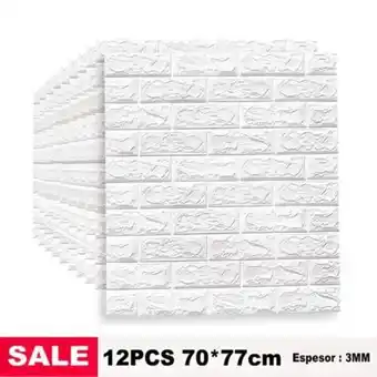 Maestro Pack x12 papel tapiz autoadhesivo 3d blanco oferta