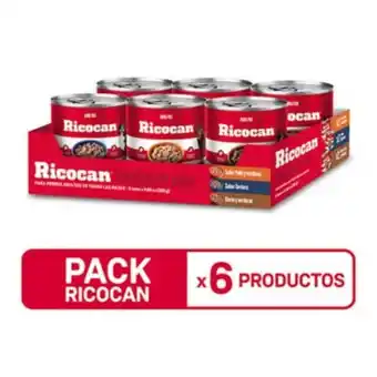 Tottus Trocitos en salsa sabor pollo y verduras cordero y carne ricocan adultos oferta
