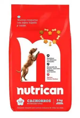 Tottus Comida para perros nutrican cachorros de 2 a 12 meses 2 kg oferta