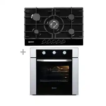 Hiraoka Cocina a gas empotrable miray cme-77gv 5 hornillas + horno empotrable gn/glp miray hme-71g oferta