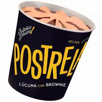 Vivanda Helado artesanal postrelado lúcuma con brownie 473ml oferta