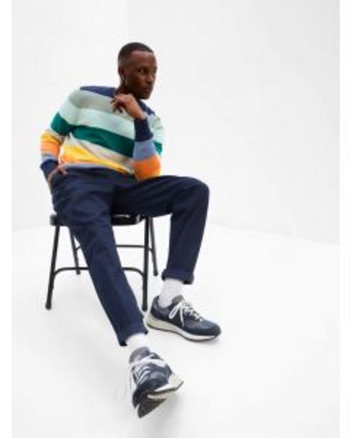 GAP Chompa crazy stripe crew hombre oferta