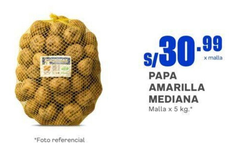 Makro PAPA AMARILLA MEDIANA Malla x 5 kg. oferta