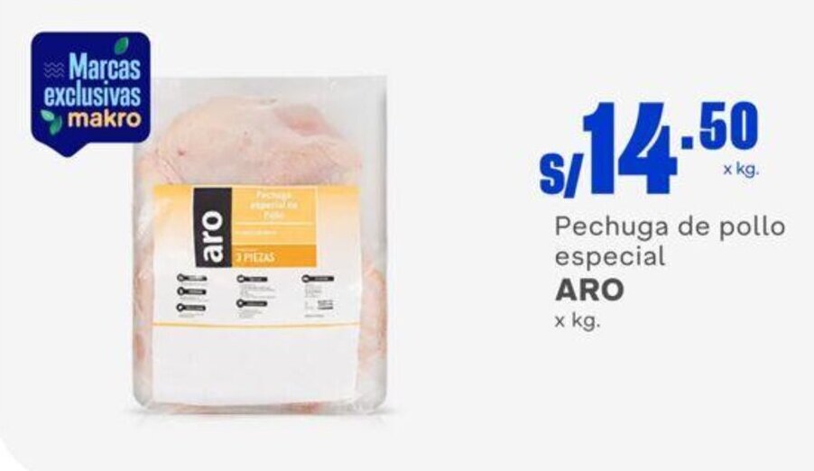Makro Pechuga de pollo especial ARO x kg. oferta