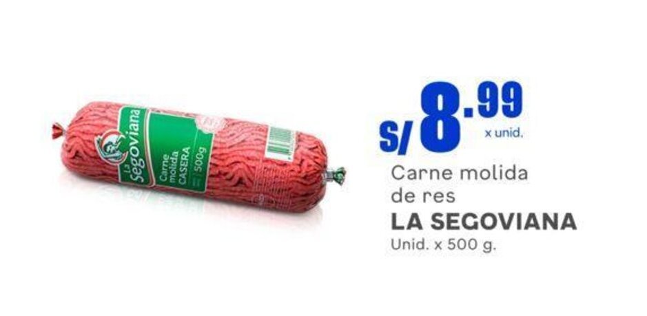 Makro Carne molida de res LA SEGOVIANA Unid. x 500 g. oferta