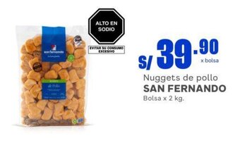 Makro Nuggets de pollo SAN FERNANDO Bolsa x 2 kg. oferta