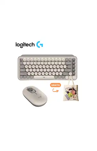 Tiendas EFE Combo logitech teclado + mouse pop mist oferta