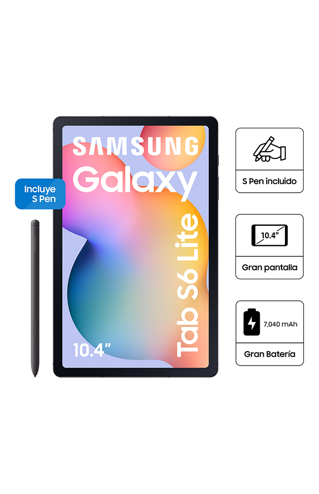 Tiendas EFE Tablet samsung s6 lite 10.4 128gb 4gb gris oferta