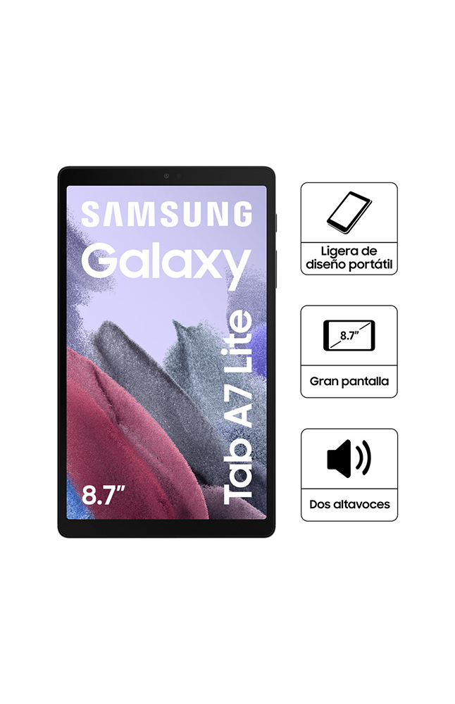 Tiendas EFE Tablet samsung a7 lite 8.7 64gb 4gb gris oferta