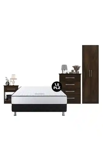 Tiendas EFE Cama 1.5plz paraíso amanecer oferta
