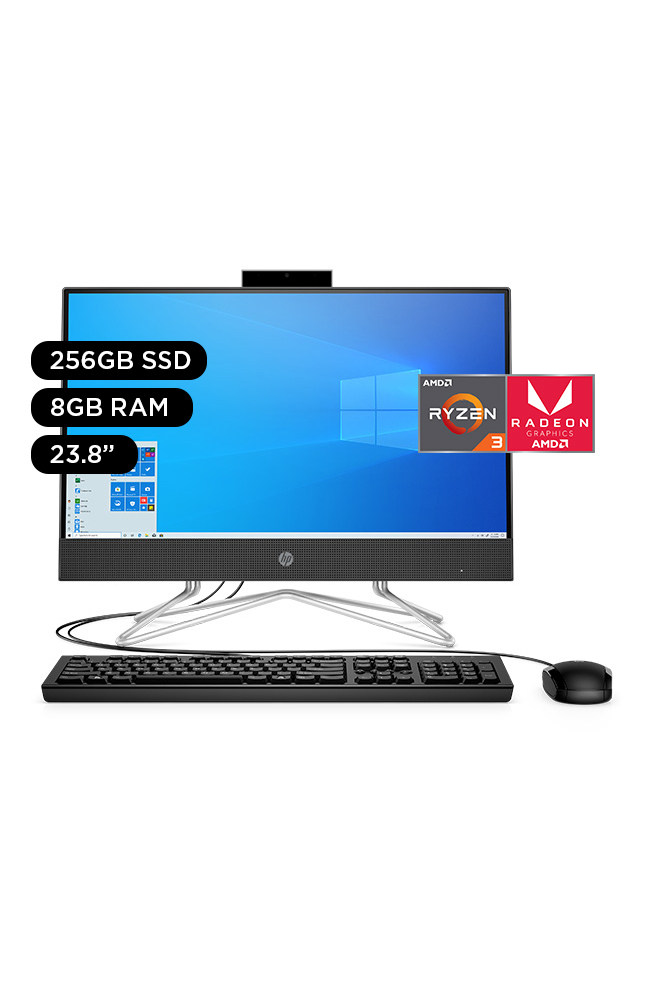 Tiendas EFE All in one hp 21.5 windows 10 amd ryzen 3 3250u 8gb 256gb ssd 22-df0517la oferta