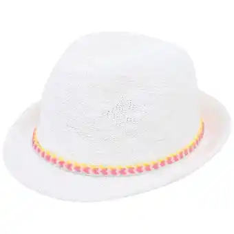 Platanitos Colloky gorro de niña de rafia color camel oferta