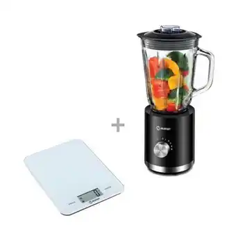 Hiraoka Licuadora miray lm-116v-b 1.5l + balanza de repostería miray bmr-102b oferta