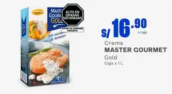 Makro Crema MASTER GOURMET Gold Caja x 1 L oferta