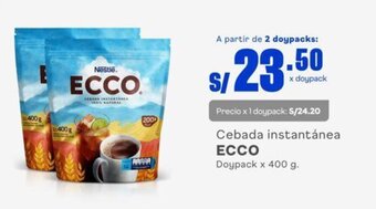 Makro Cebada instantánea ECCO Doypack x 400 g. oferta