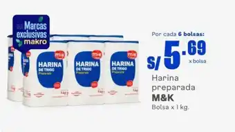 Makro Harina preparada M&K Bolsa x 1 kg. oferta