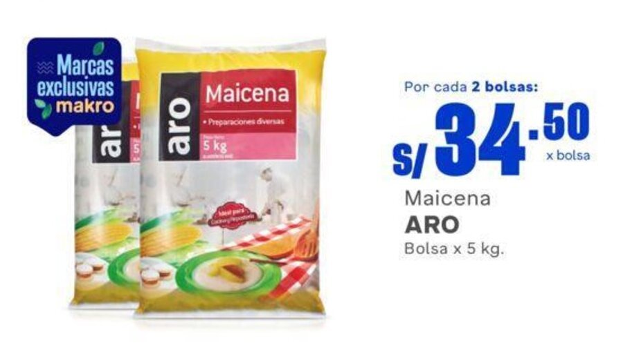 Makro Maicena ARO Bolsa x 5 kg. oferta