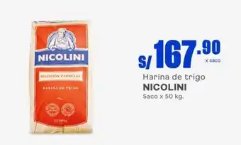 Makro Harina de trigo NICOLINI Saco x 50 kg. oferta