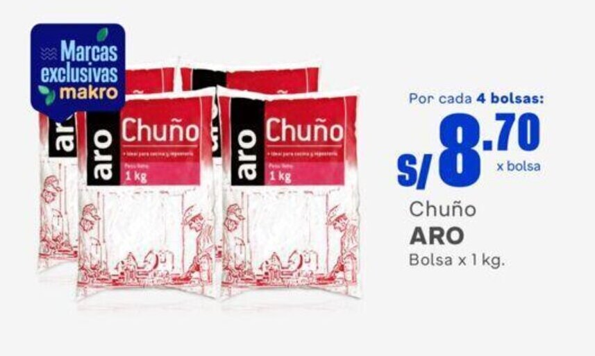 Makro Chuño ARO Bolsa x 1 kg. oferta