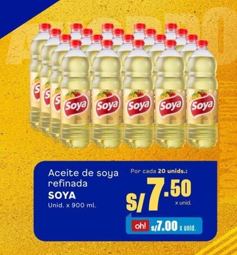 Makro Aceite de soya refinada SOYA Unid. x 900 ml. oferta