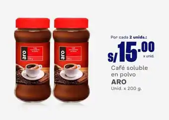 Makro Café soluble en polvo ARO Unid. x 200 g. oferta