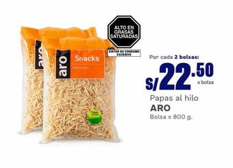 Makro Papas al hilo ARO Bolsa x 800 g. oferta