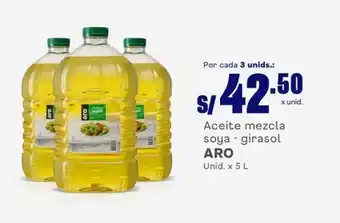 Makro Aceite mezcla soya - girasol ARO Unid. x 5 L oferta