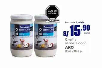 Makro Crema sabor a coco ARO Unid. x 800 g. oferta