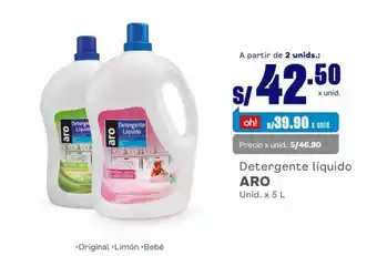 Makro Detergente líquido ARO Unid. x 5 L oferta