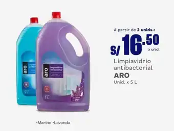 Makro Limpiavidrio antibacterial ARO Unid. x 5 L oferta
