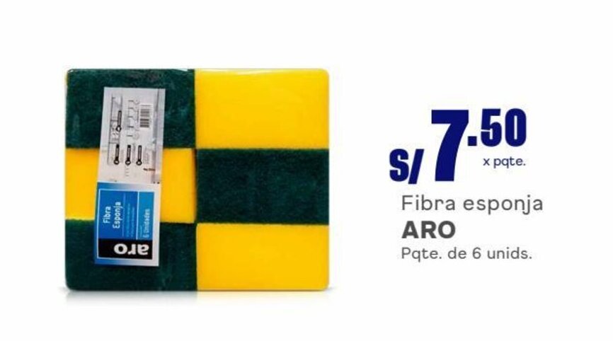 Makro Fibra esponja ARO Pqte. de 6 unids. oferta