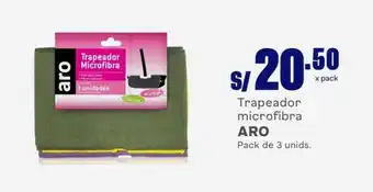 Makro Trapeador microfibra ARO Pack de 3 unids. oferta